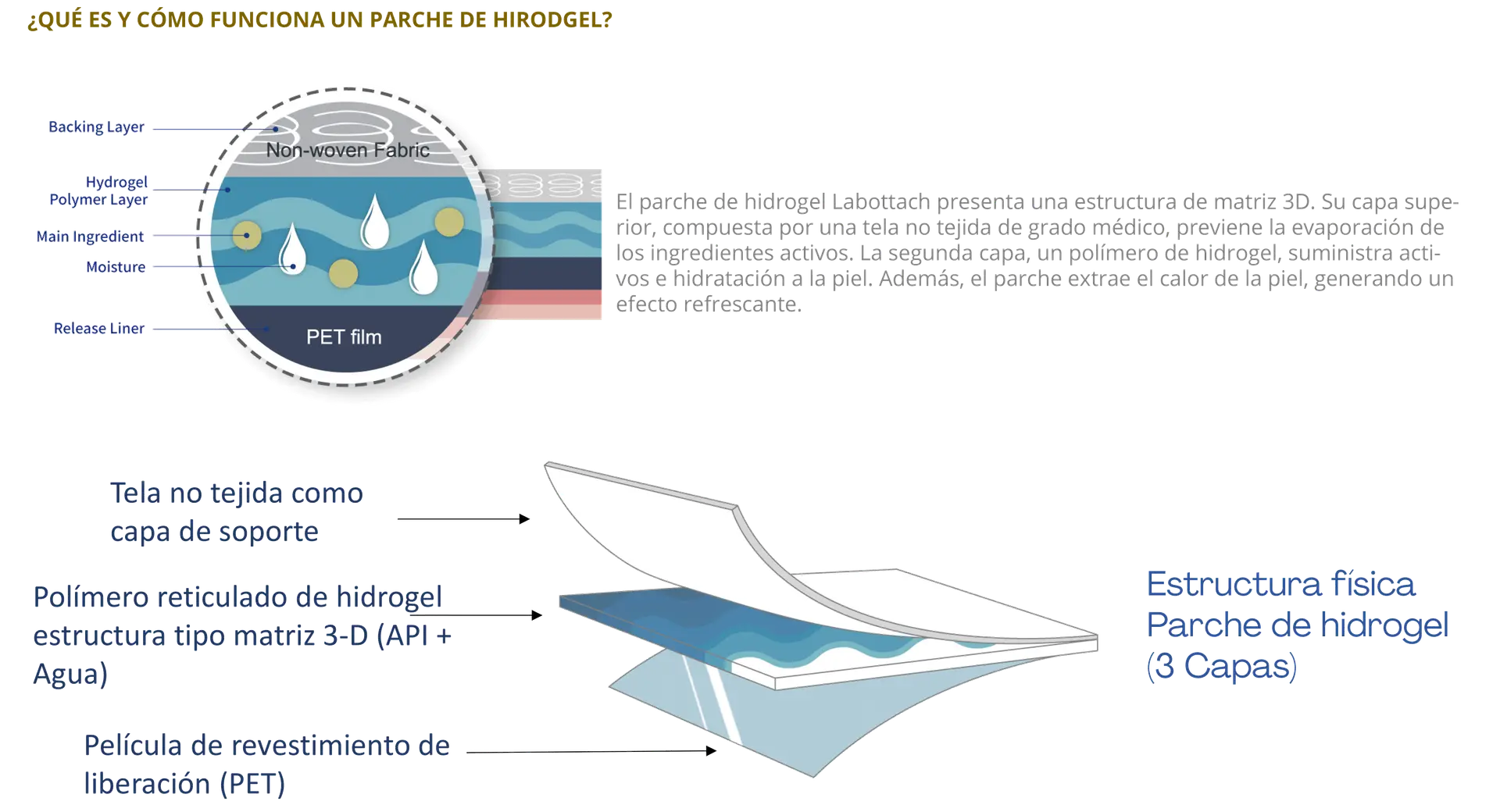 Tecnología de hidrogel en la cosmética coreana – adherencia y liberación prolongada